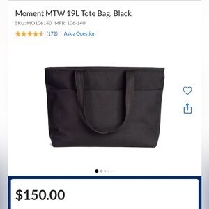 Moment MTW 19L Tote Bag black